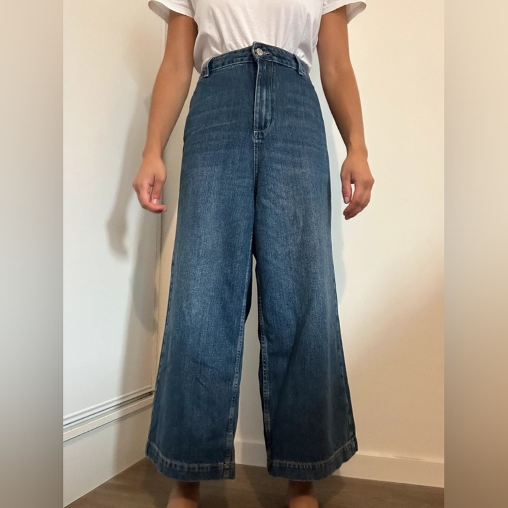 Promod Dark Blue Flare Jeans